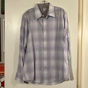 Bachrach pale purple mens shirt 100% cotton
